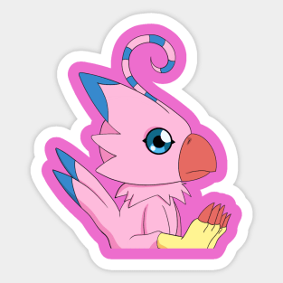 Sitting Biyomon Sticker